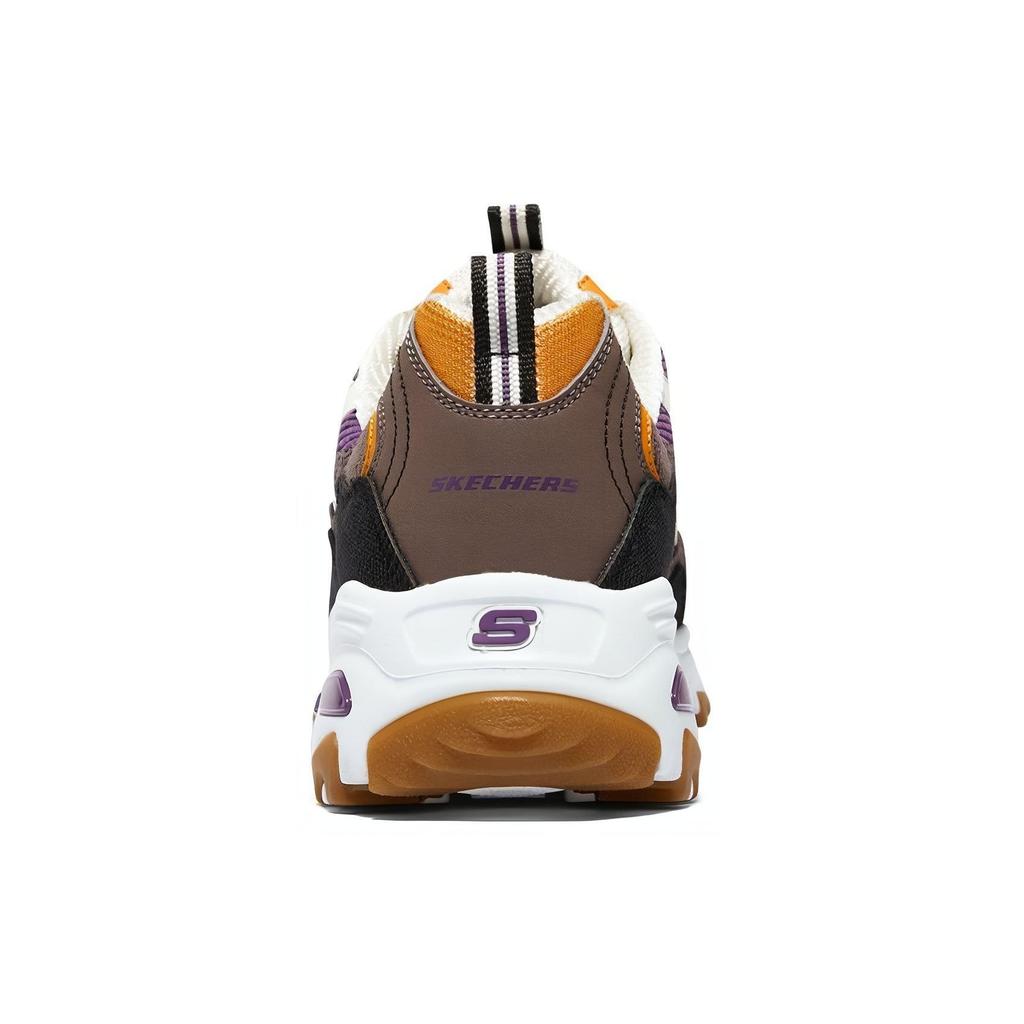 Skechers DLites 1.0 Fabric Synthetic Leather Comfortable Versatile Trendy Low-Top Dad Shoes Women Sneakers Multicolor 896273-NTMT