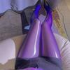 Women's Horse Oil in Dark Purple with Crotch