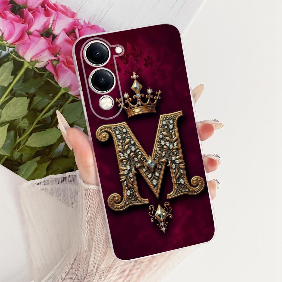 For Vivo Y04 Case V2430 Cool Fashion Letters Cover Soft Silicone Phone Case For Vivo Y29s Y 29s VivoY04 VivoY29s Back Cover Bags
