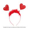 1pc/7pcs Feather Headbands for Woman Valentines Headband Sequins Heart Headbands for Girls Festival Dancing Party