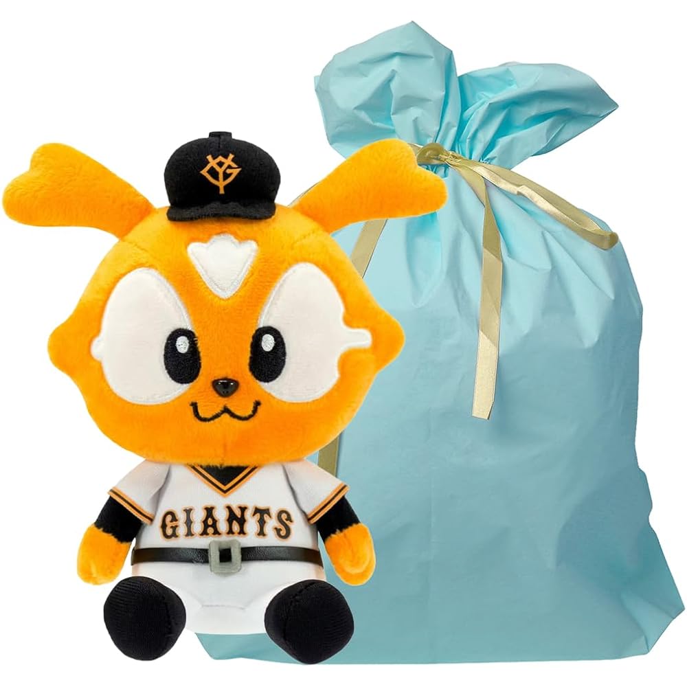 

Yoshitoku Jabito Beans 17cm Plush Toy Blue Color Yomiuri Giants Official Licensed Product with Gift Bag and Ribbon