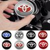 4 Stück 56mm Auto Radnabenkappen Abzeichen Aufkleber Radmittelkappe Aufkleber für Yaris Corolla Prius Aygo RAV4 Crown Camry Auris