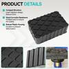 2Pcs Car Jack Rubber Pad Lift Blocks Floor Elevator Cars Parts Jacks Lifting Tools Shock-Absorbing Auto Camper Lift Support Pads
