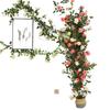 Artificial Rose Vine Hanging Basket and Arch Decoration
