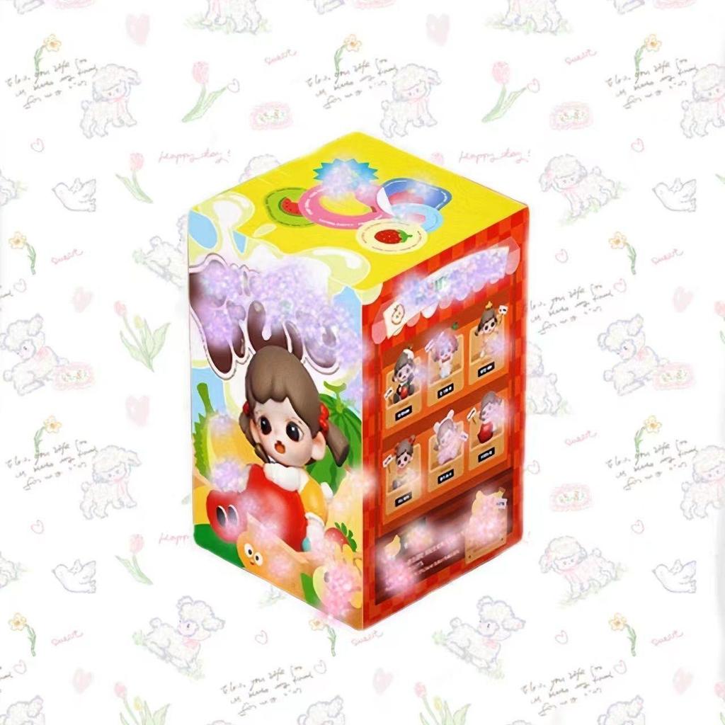 Zoraa Ich liebe Früchte Serie: Pfirsich-Mädchen-Puppe Ornament - Verspieltes Auto-Armaturenbrett Geschenk