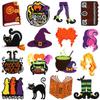Wizard Embroidery Cloth Sticker Halloween Patch Sticker Magic Hat Ghost Cat Embroidery Chapter Boy Devil'S Eye Horror Book