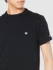 Champion Basic Short Sleeve with Embroidered Size S Men's T-Shirt, 100% Cotton, Logo, Black, (C3-P300)