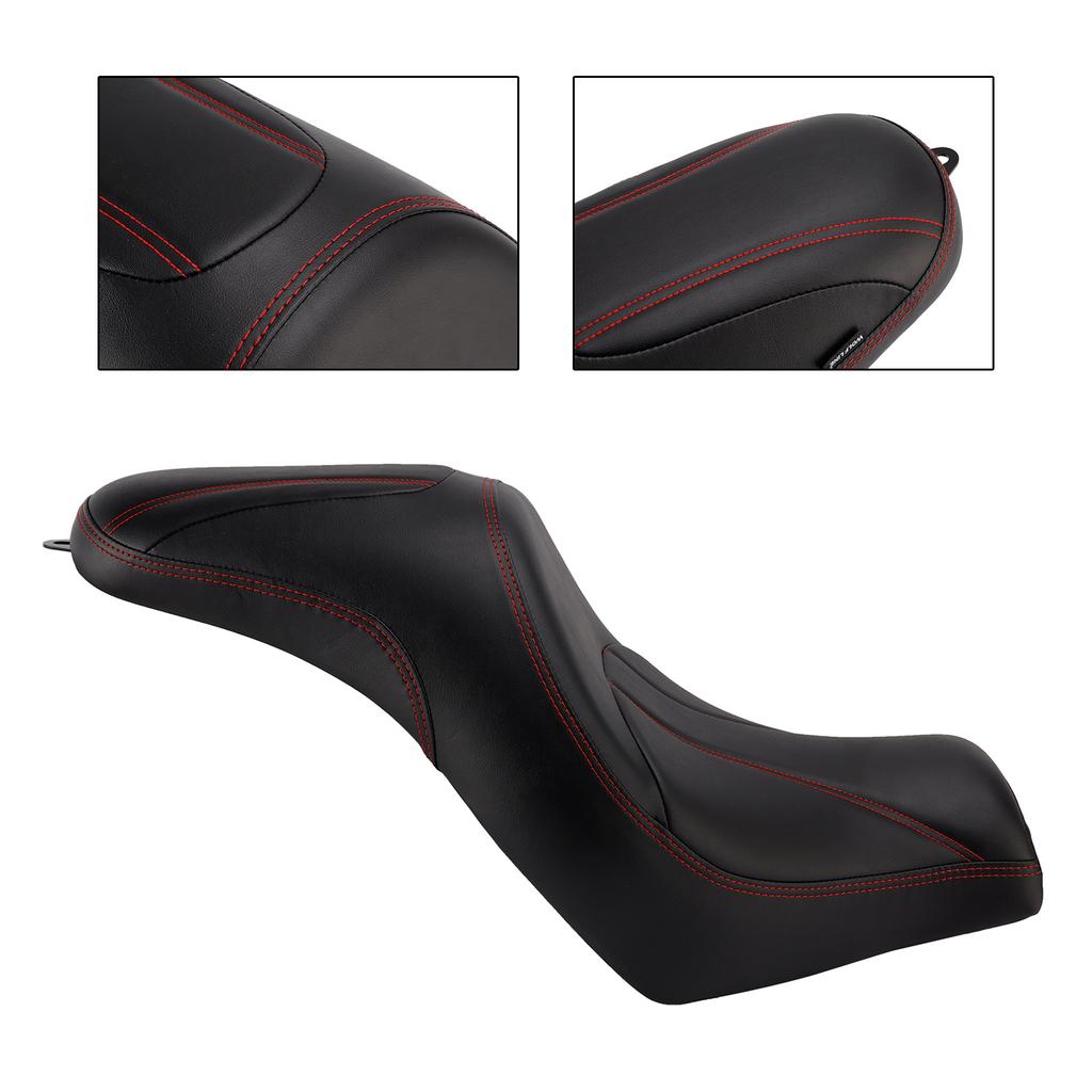 Front Raider Seat Driver Cushion Pu Fit Red For Kawasaki Vulcan S En650 15-25