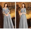 Bankett elegantes Abendkleid neues Party-Gastgeber-Partykleid einfaches und großzügiges Temperament Fee