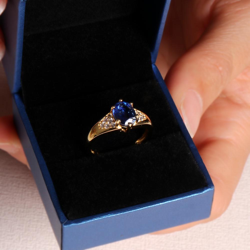 Elegant Vintage Natural Gemstone Blue Kyanite Sterling Silver Ring for Women Anniversaries and Engagement and Holiday Gifts