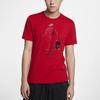 Nike Prosperity Grafik Sportlich Lässig Rundhals Kurzarm T-Shirt Herren T-Shirt Rot BV5825-600