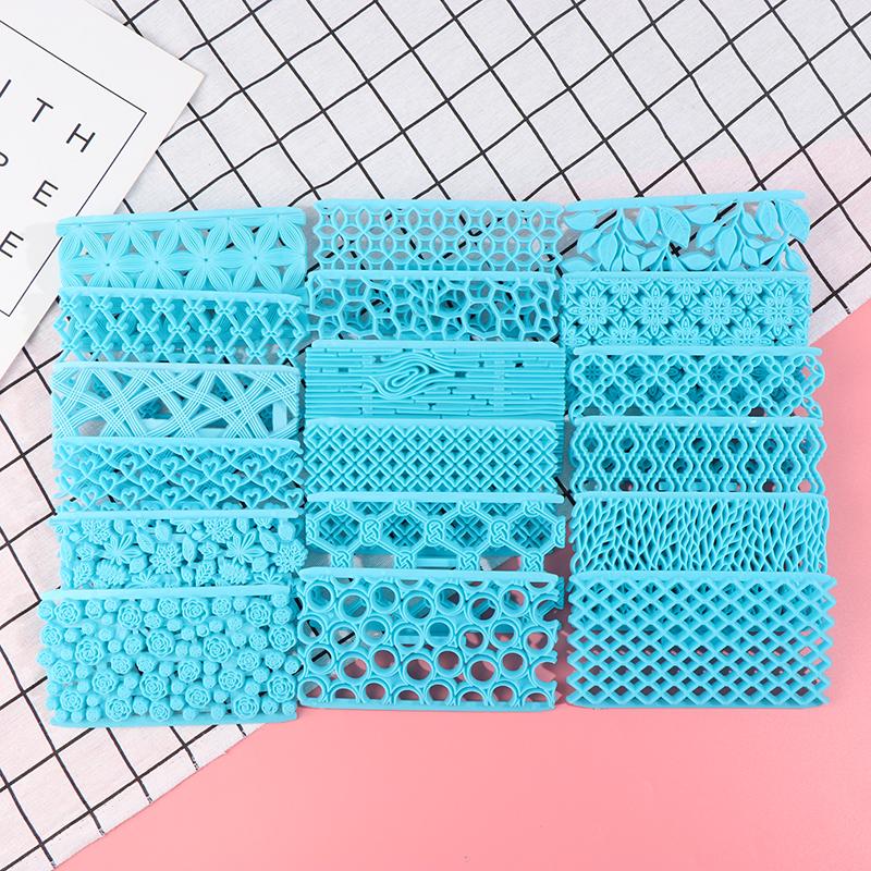 18 Models / Embossing Mold Cake Fondant Chocolate Heart-Shaped Diamond Grain