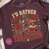 I'd Rather Be Tailgating T-Shirt | Game Day BBQ Football Tee for Sports Fans | Tailgate Party Gift Idea