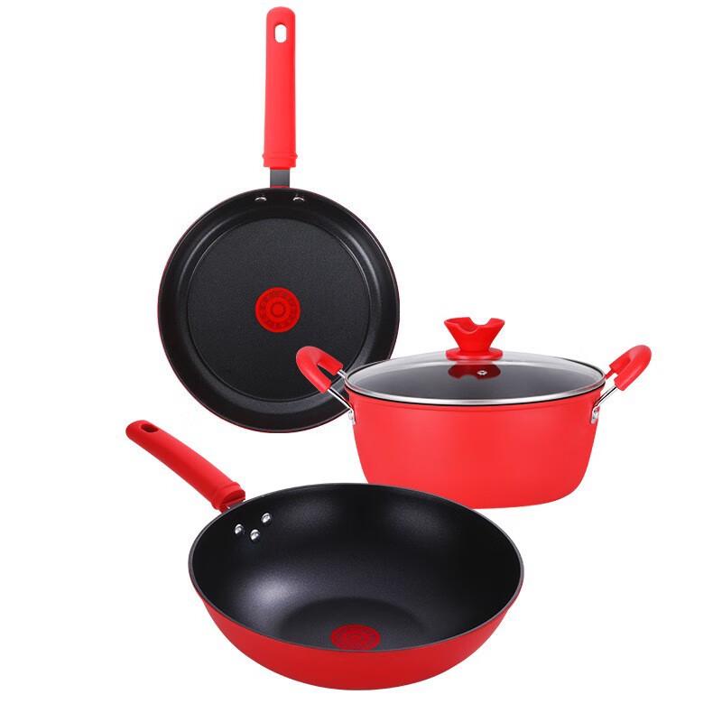 Wu Tuo Red Maifan Stone Cookware 3-Piece Set