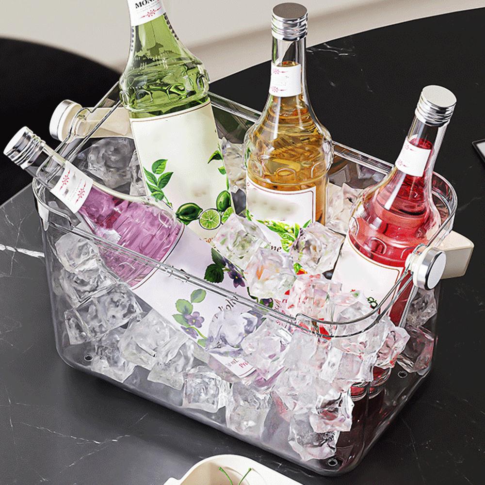 Eiseimer Outdoor Picknick Hausparty Bier Champagner Wein Kühlung Eis Aufbewahrungskorb