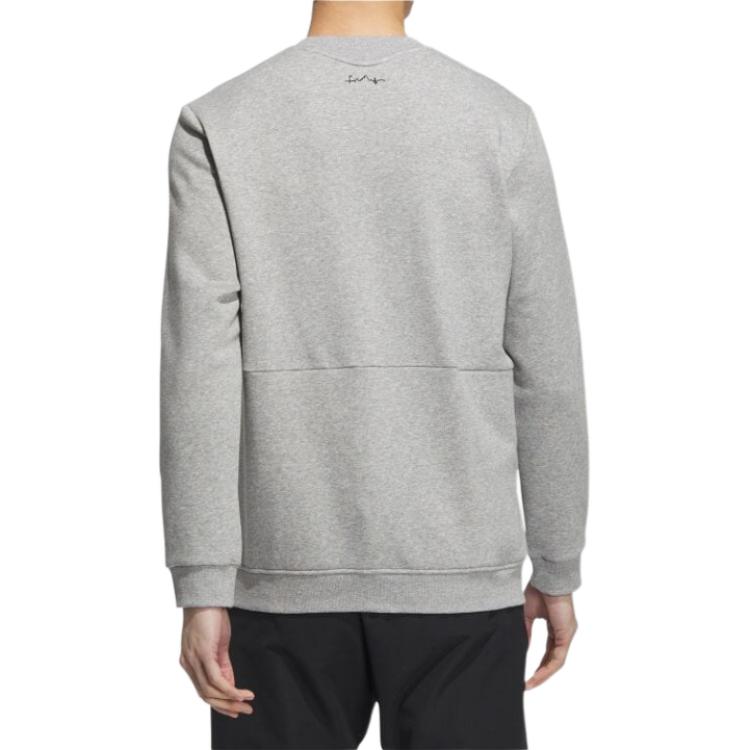 adidas Sweatshirts Men's Gray Crew Neck Moderate Regular IA2608
