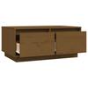 Coffee Table Honey Brown 80 X 50 X 35 Cm Solid Pine Wood
