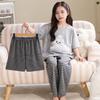 2026 Cotton Pajama Set Girls Short Sleeve Thin Sleepwear Sweet Cartoon Print Kids Home Outfit