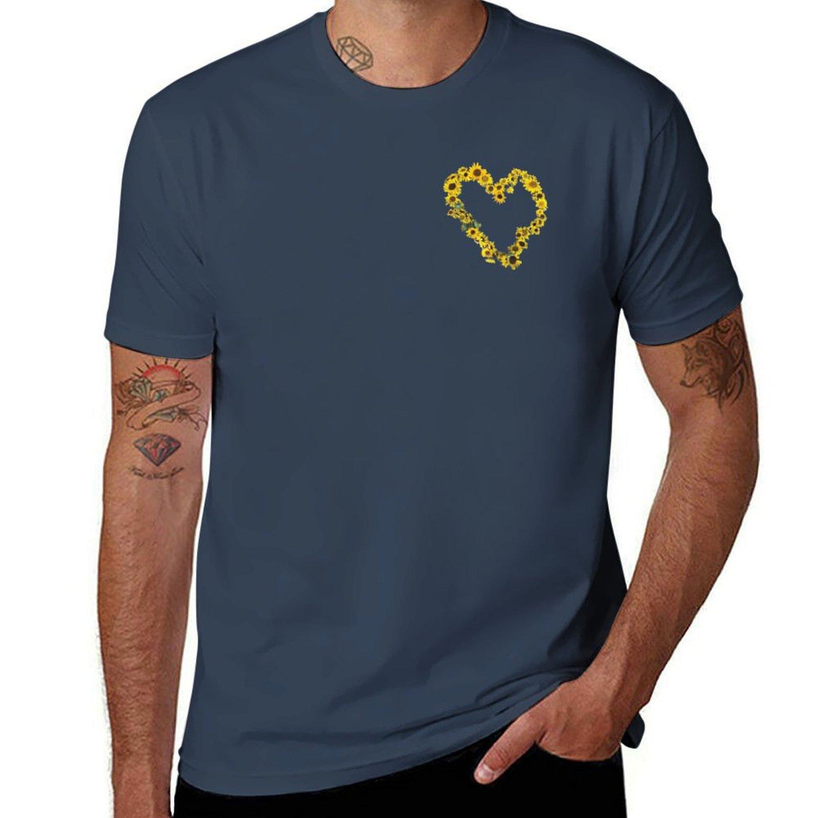 Heart Of Sunnies Tshirt Trendy Casual Short Sleeve Shirt S
