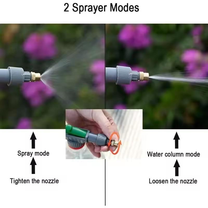 High Pressure Air Pump Manual Sprayer Adjustable Drink Bottle Spray Head Nozzle Garden Watering Tool Sprayer Gardening Tools
