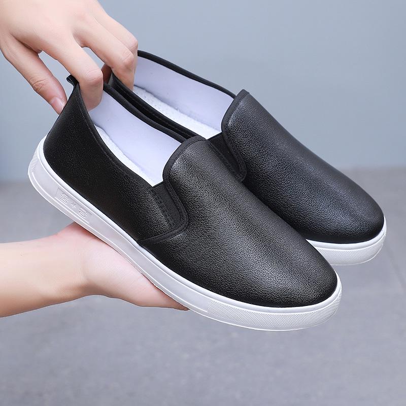Women's Spring & Autumn Waterproof Flat Slip-On Shoes - Non-slip, Soft Sole Casuals