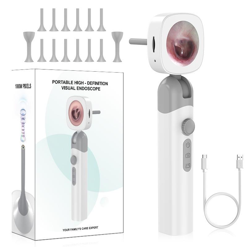 Beliebtes hochauflösendes Gehörgangsendoskop Körperpflege Smart-Bildschirm-Display Gehörgangdetektor Haustier-Endoskop