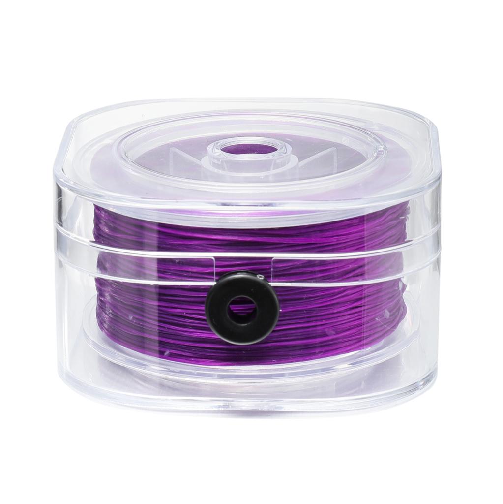 80 Meter/Karton DIY Kristall Perlen Stretch Elastisches Fadenband mit Box Bunt 0,8 mm Flaches Perlenband Schmuckherstellung Zubehör