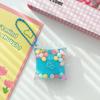 Cute Glittery Acrylic Milk Bean Keychain Pendant
