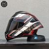 ORZ Motorcycle helmet, men's and women's dual lens full face helmet, motorcycle sports car, all season full face helmet