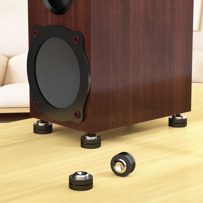 Aluminum Speaker Damping Feet Vibration Isolation Pad Equipment Sound Speaker Shockproof Pad Steel