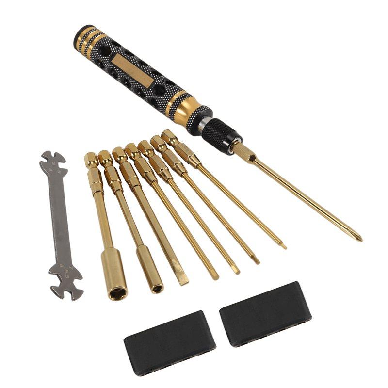 Aug. 9 In 1 RC Tool Kit, RC Car Tool Kit RC Hex Driver Screwdriver Set For RC Car Hobby Tools