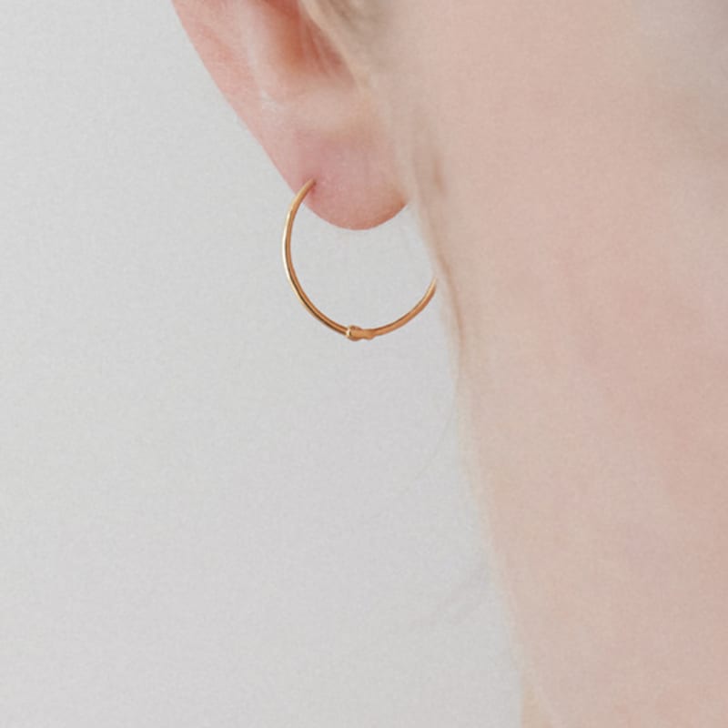 byweekend [Mamre]14k Slim ring earring(2size)
