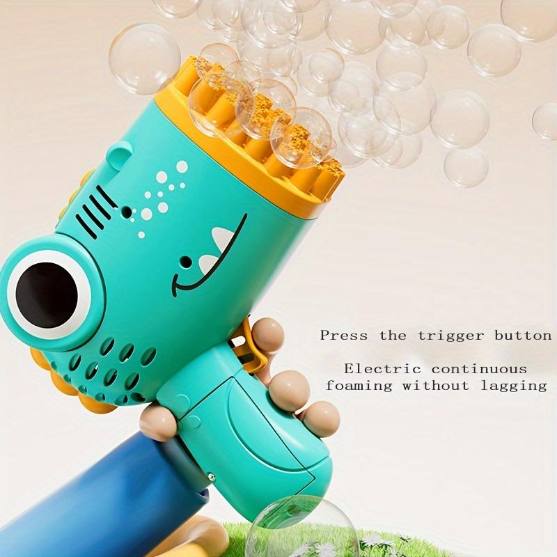 40-Hole Dinosaur Bubble Gun -Perfect for Children’s Parties & Festive Celebrations - Mesmerizing Handheld Bubble Maker Toy