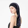 1Pc Women Solid Color Hair Hat Double Sided Silk Satin Bonnet Long Hair Polyester Night Sleep Cap Dreadlocks Braids