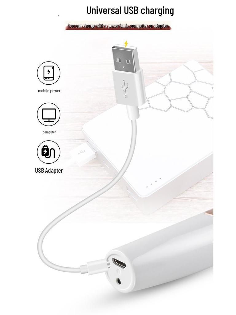 Cross-border USB Rechargeable Women's Eyebrow & Lipstick Hair Removal Shaver