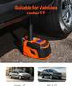 SucceBuy Electric Car Jack, 5T Adjustable Electric Scissor Jack Tire Changer with LED Light & Remote Controlfor Sedan SUV Truck