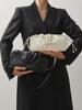 Vuivui Shirred Cowhide Mini Shoulder Bag [Ivory]