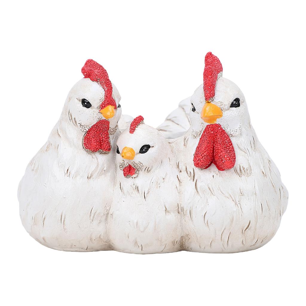 Chicken Statue Sculpture Resin Rural   Rooster Chicken Figurine Decoration for Yard Garden
