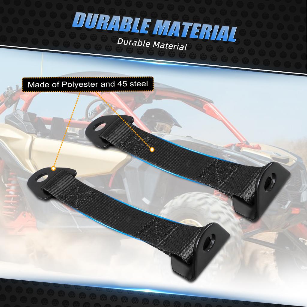 For Maverick X3 UTV Door Limit Straps Polyester&45 Steel For Can Am Maverick X3 2017-2023 R RR 4x4 XRC XMR XRS XDS Turbo DPS
