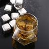 Whiskey Chilling Stones Stainless Steel Reusable Ice Cube for Drinking Ice Beer Soda Stone Fast Freeze Box Packaging with Clip