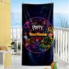 Digital Circus Customize Text Beach Towel Soft Durable Quick-Dry Portable for SwimmingBeachCamping Travel Beach AccessoriesGym