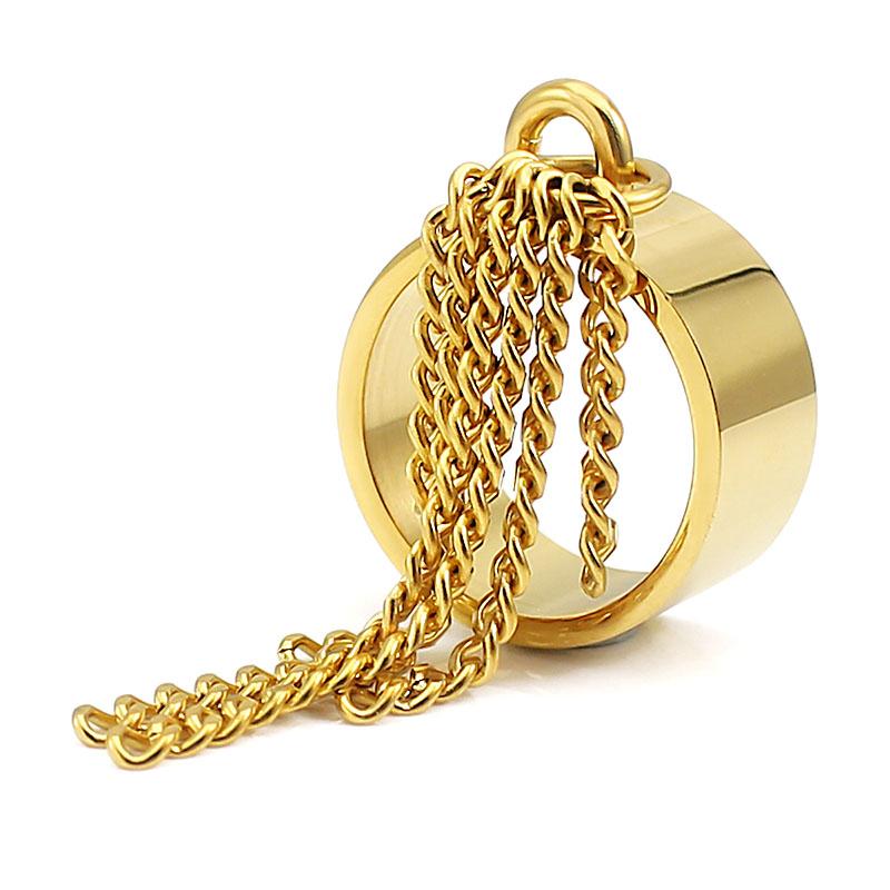 Anelli Charm Catena Cubana Striscia Carini per Donne Anelli Gioielli Amicizia Personalità Personalizzati Punk Knuckle Anelli Midi Festa Nuziale