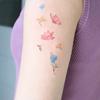 Small Picture Dopamine Butterfly, Flower Tattoo Sticker, Long-Lasting Waterproof And Non-Reflective High-End Cute Tattoo Sticker