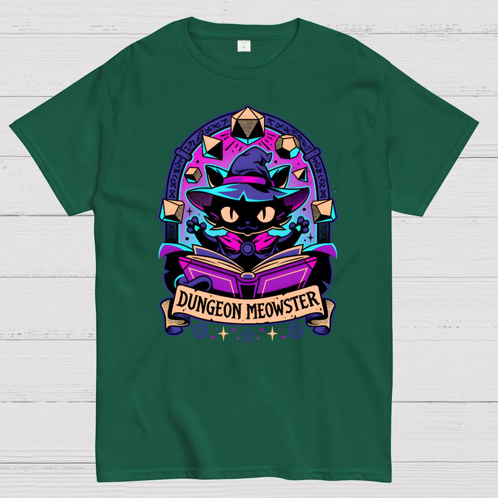 Feline Dungeon Keeper Meowster Cotton Summer Casual Cool Loose T-Shirt