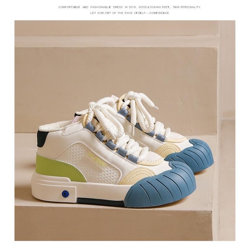 Autumn New Thick Soled Height Increasing White Shoes for Casual and Versatile Sports