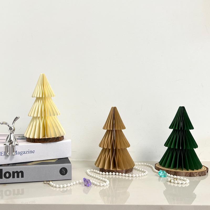 Creative Honeycomb Folding Christmas Tree Tabletop Ornament