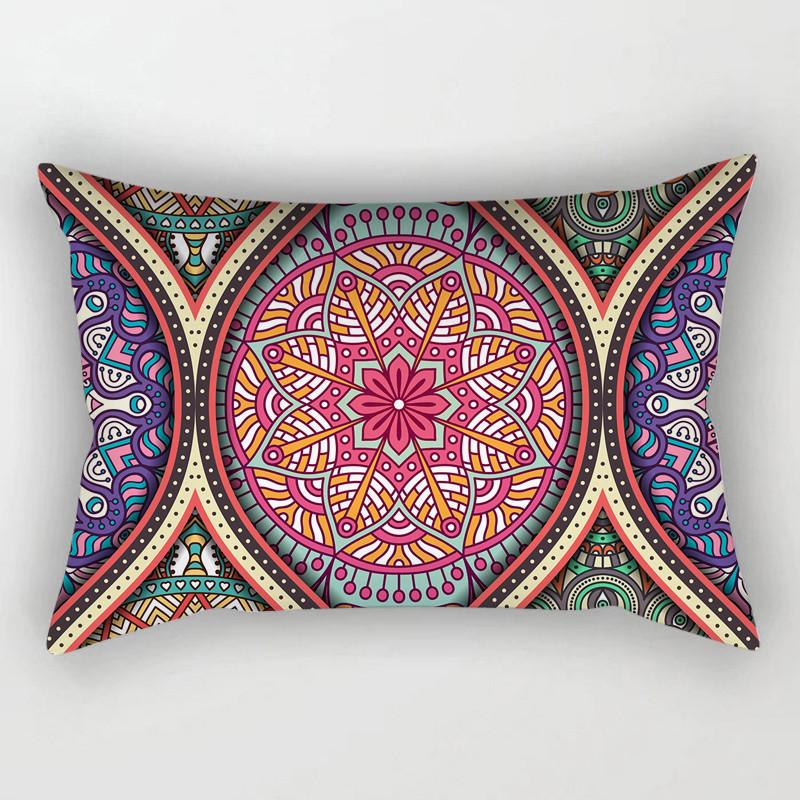 Mandala Cushion Cover 30x50 Polyester Vintage Pattern Pillowcover Decorative Sofa Cushions Throw Pillows Home Decor Pillowcase