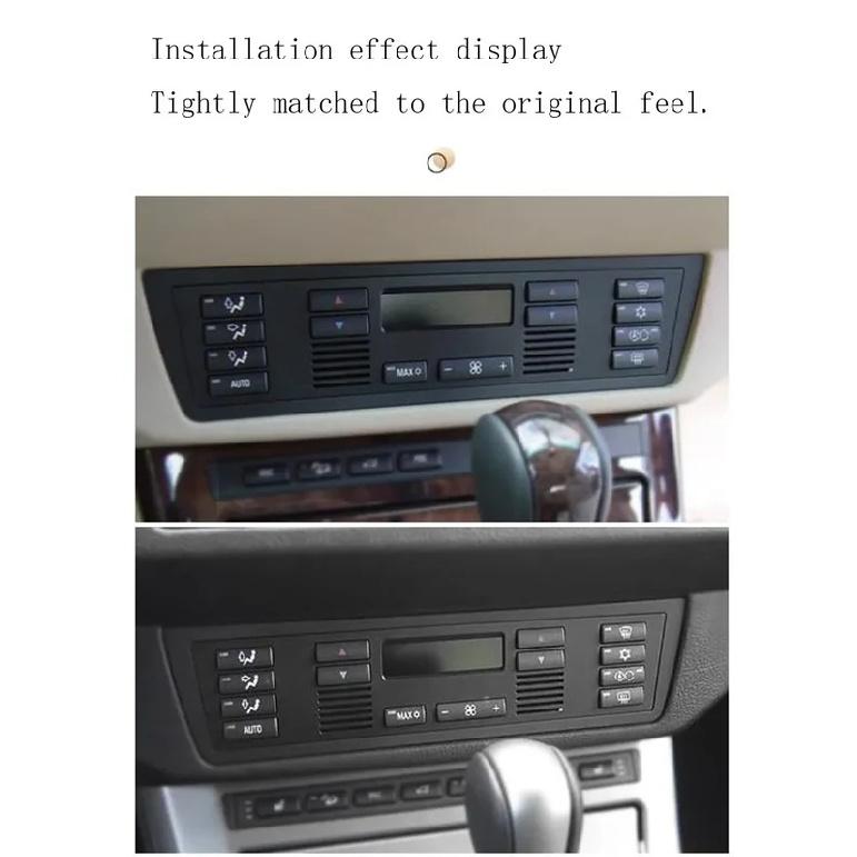 For BMW E39 E53 Car Center Console Climate A/C Control Panel Switch Buttons Cover Caps Key Replacement For BMW 5 Series X5