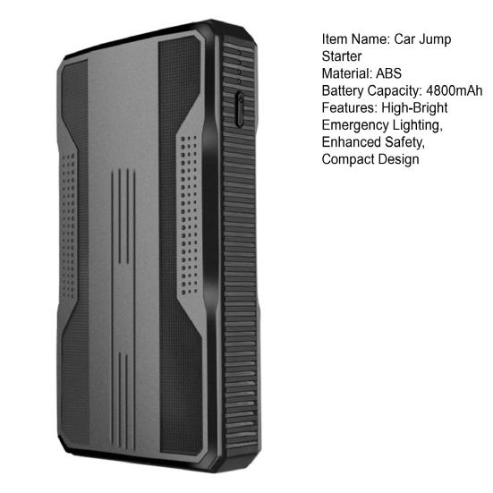 12V Lithium-Auto Starthilfe Batterie 4800mAh Tragbare Power Pack mit Schnell Ladung High-Helligkeit Notfall