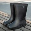 New thickened rain shoes men's short tube non-slip waterproof shoes wear-resistant medium tube warm bundle high tube rain boots rubber shoes